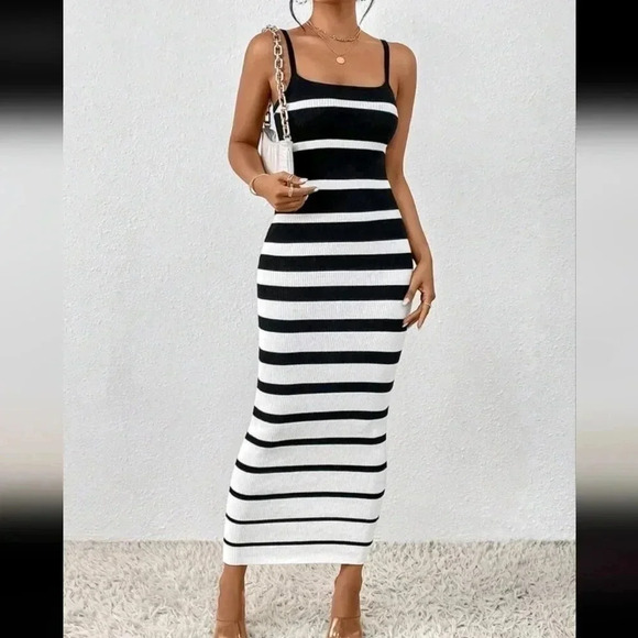 . Dresses & Skirts - Striped PatternCami Bodycon Dress